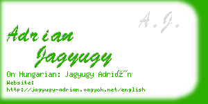 adrian jagyugy business card